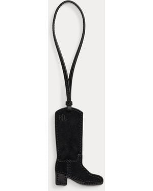 Ralph Lauren Suede Boot Charm - Black