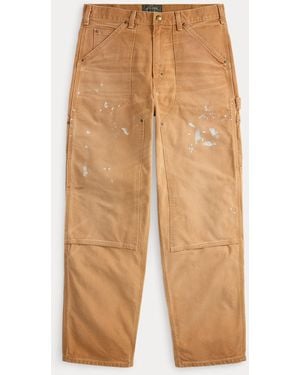 Ralph Lauren Polo Dungaree Fit Canvas Carpenter Pant - Natural