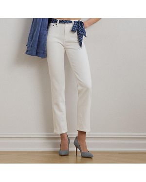 Ralph Lauren High-Rise Straight Ankle Jean - Blue