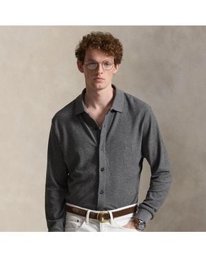 Polo Ralph Lauren Honeycomb Mesh Cardigan - Grey