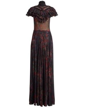 Ralph Lauren Abito da sera Cressida in chiffon - Nero