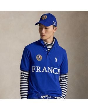 Polo Ralph Lauren Classic-Fit Poloshirt Frankreich - Blau