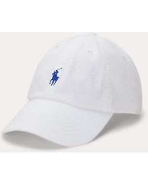 Ralph Lauren The Iconic Cotton Chino Ball Cap - White