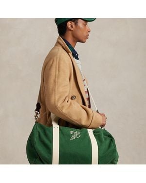 Polo Ralph Lauren Bolsa De Viaje De Loneta Con Bordado - Verde