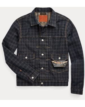 RRL Giacca denim jacquard edizione limitata - Nero