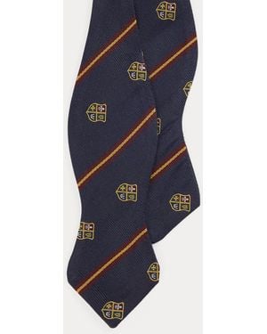 Polo Ralph Lauren Pajarita Club De Seda Con Rayas - Azul