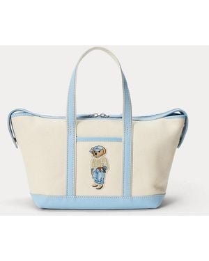 Polo Ralph Lauren Polo Bear Canvas Medium Shopper Tote - Metallic