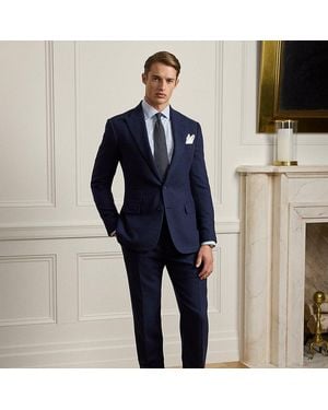 Ralph Lauren Gregory Hand-tailored Suit Trouser - Blue