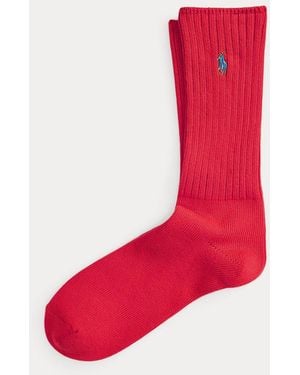 Polo Ralph Lauren Calze sportive in misto cotone con pony - Rosso