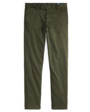 Polo Ralph Lauren Pantaloni Jarrett in rasatello Slim-Fit - Verde