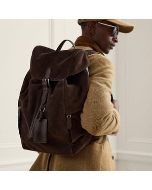 Ralph Lauren Zaino Bedford in vitello scamosciato - Marrone