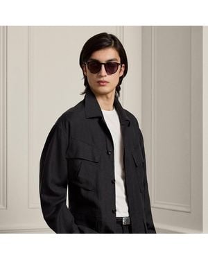 Ralph Lauren Silk-Linen Field Jacket - Black