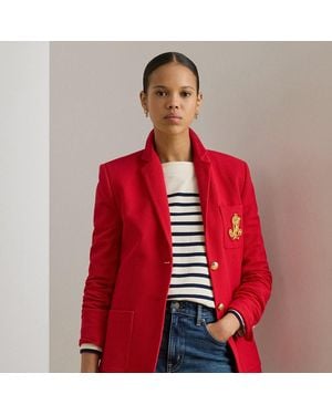 Ralph Lauren Bullion Jacquard Blazer - Red