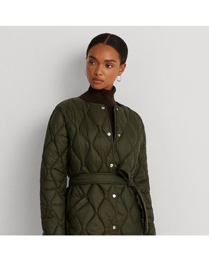 Ralph Lauren Giacca trapuntata con cintura - Verde