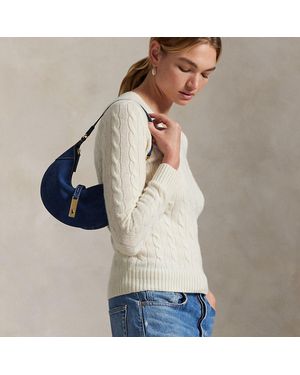 Polo Ralph Lauren Polo Id Suede Mini Shoulder Bag - Grey