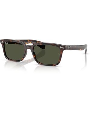 Ray-Ban Brunel Sunglasses Frame Green Lenses - Black
