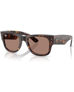 Ray-Ban Mega Wayfarer Summer Capsule Sunglasses Frame Lenses - Brown