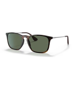 Ray-Ban Chris Sonnenbrillen Schwarz Fassung Grau Glas 54-18