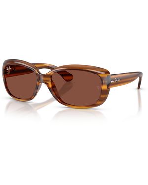 Ray-Ban Jackie ohh gafas de sol montura rojo lentes - Negro
