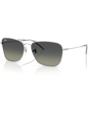Ray-Ban Caravan Reverse Zonnebrillen Montuur Grijs Glazen - Zwart