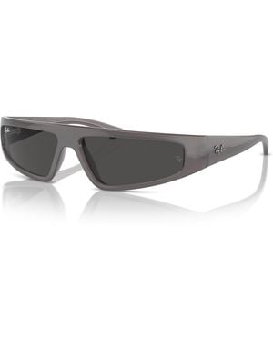 Ray-Ban Izaz sonnenbrillen fassung grau glas - Schwarz