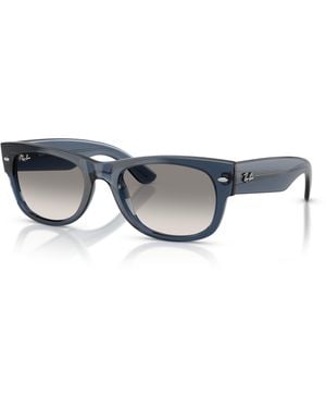 Ray-Ban Mega Wayfarer Ii Sunglasses Frame Gray Lenses - Black