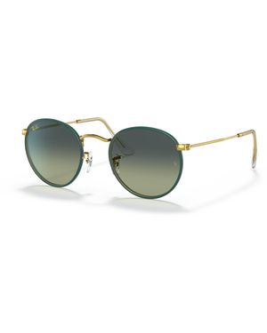 Ray-Ban Rb3447jm Round Full Colour Sunglasses - Black