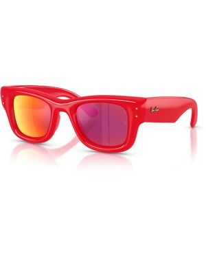 Ray-Ban Wayfarer puffer special collection gafas de sol montura marrón lentes - Negro