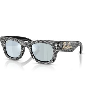 Ray-Ban Wayfarer puffer crystal pavè edition lunettes de soleil - Noir