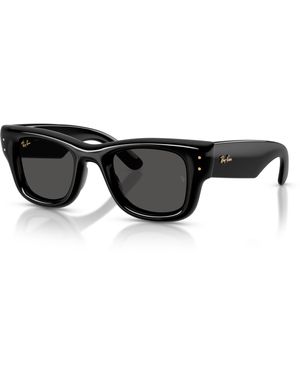 Ray-Ban Wayfarer puffer sonnenbrillen fassung glas - Schwarz