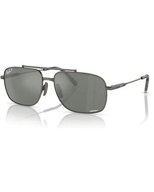 Ray-Ban Michael Titanium Sunglasses Frame Lenses Polarized - Grey