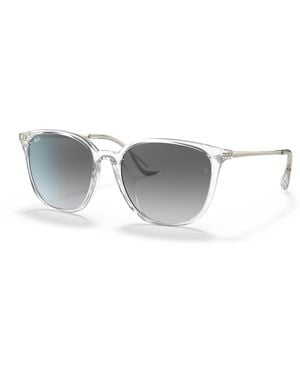 Ray-Ban Rb4348d Sunglasses Frame Gray Lenses - Black