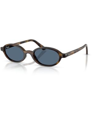 Ray-Ban Khal Bio-based Sunglasses Frame Blue Lenses - Black