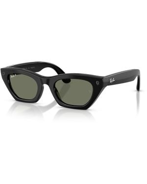 Ray-Ban (gen 3) Meta Zena Frame Green Lenses Ai Glasses - Black