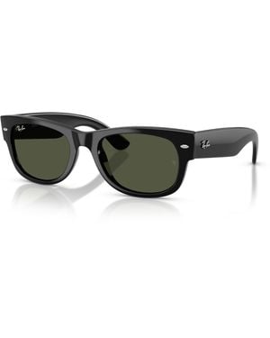 Ray-Ban Mega Wayfarer Ii Sunglasses Frame Green Lenses - Black
