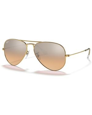 Ray-Ban Aviator gradient sonnenbrillen fassung silber glas - Schwarz