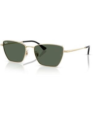 Ray-Ban Drea Bio-based Sunglasses Frame Green Lenses - Black