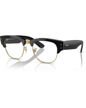 Ray-Ban Mega Clubmaster Sonnenbrillen Schwarz Fassung Grün Glas 50-21