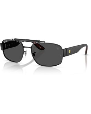 Ray-Ban Sunglasses Rb3797m Scuderia Ferrari Collection Polarized+ Lenses - Black