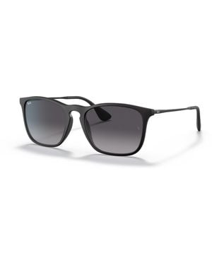 Ray-Ban Chris Sonnenbrillen Schwarz Fassung Grau Glas 54-18