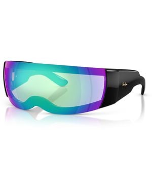 Ray-Ban Ultra Wrap 002 Next Generation Collection Sunglasses Frame Gray Lenses - Black