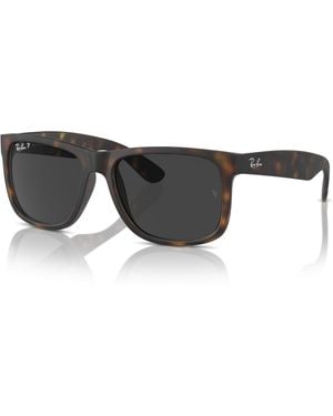 Ray-Ban Rb4165f Justin Low Bridge Fit Sunglasses - Black