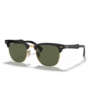 Ray-Ban Rb3507 Clubmaster Aluminum Square Sunglasses - Green