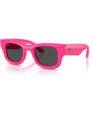 Ray-Ban Wayfarer puffer sonnenbrillen fassung schwarz glas