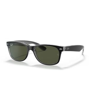 Ray-Ban New Wayfarer Colour Mix Sunglasses Frame Green Lenses