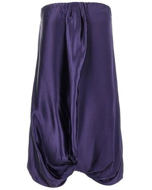 7 For All Mankind Satin Midi Dress - Purple