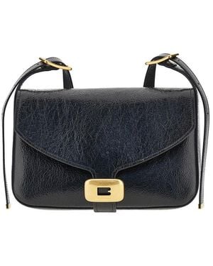 Balenciaga Arena Leather Medium 'Clicca' Shoulder Bag - Blue