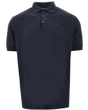 EA7 Ventus7 Technical Fabric Polo Shirt - Blue