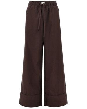 Entire studios Poplin Pyjama Trousers - Brown