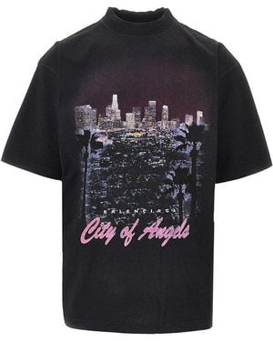 Balenciaga 'City Of Angels' Medium Fit T-Shirt - Black